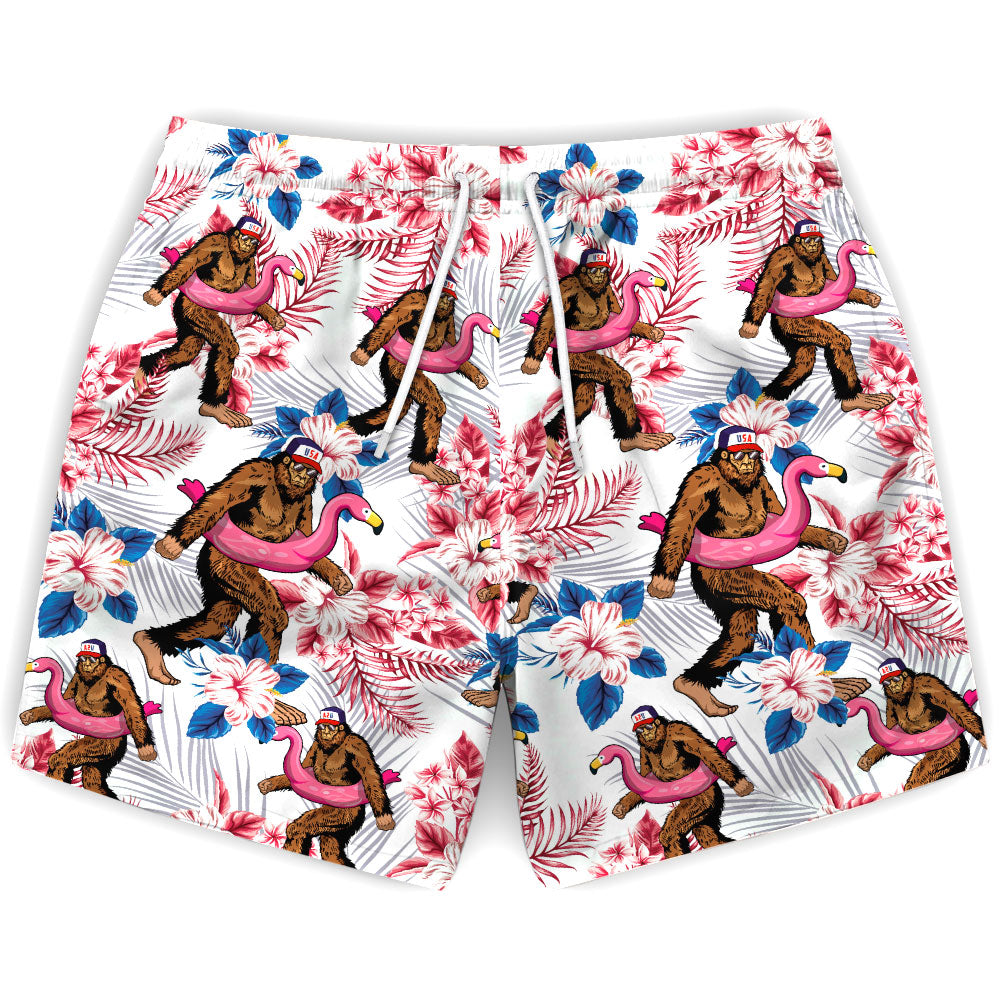 Patriotic Pool Sasquatch