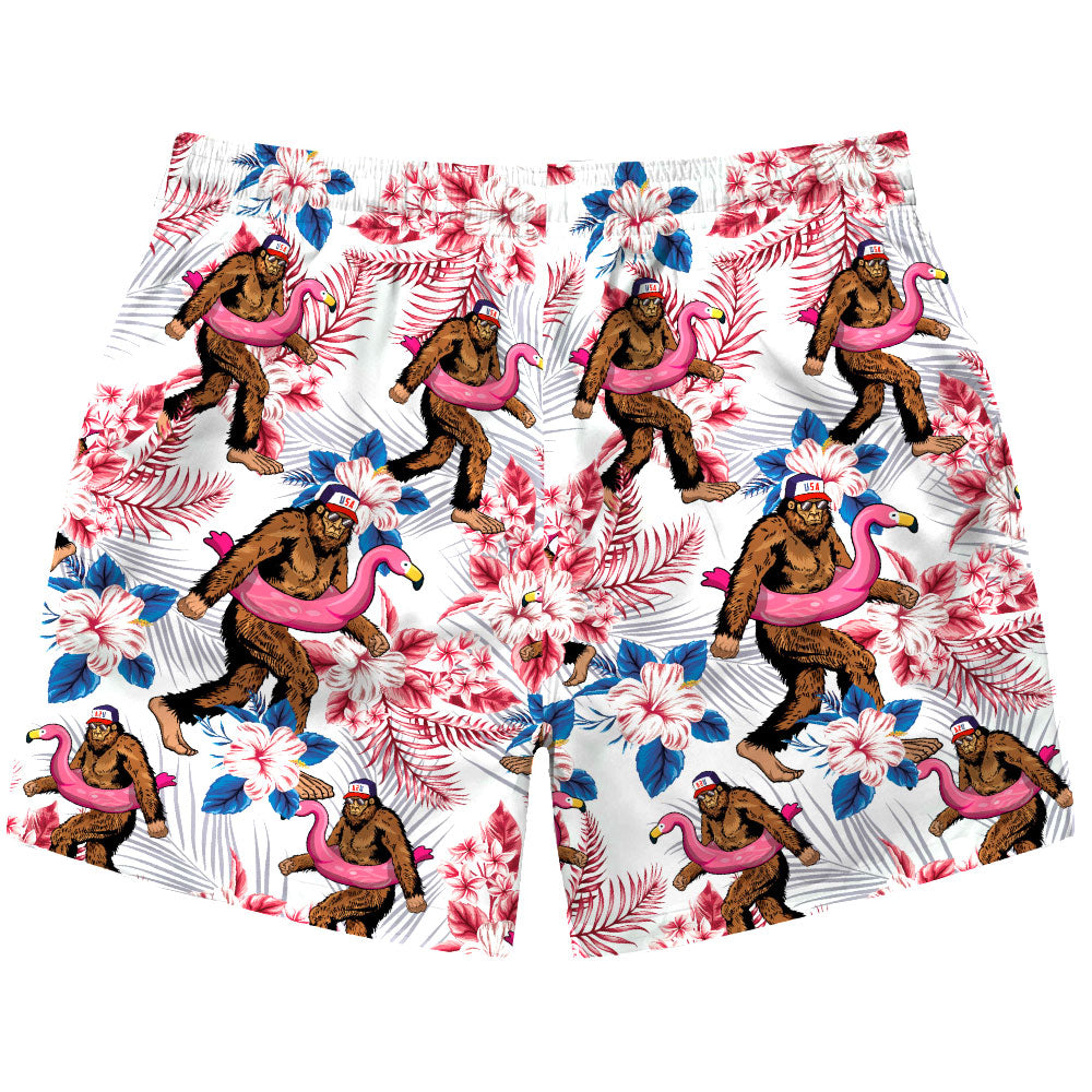 Patriotic Pool Sasquatch