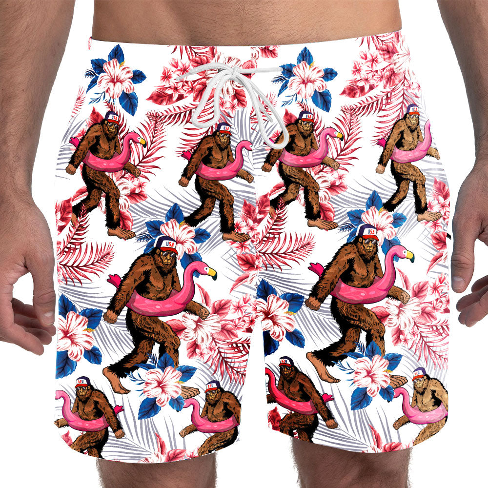 Patriotic Pool Sasquatch