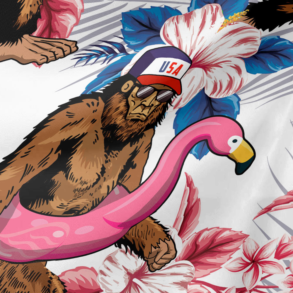 Patriotic Pool Sasquatch