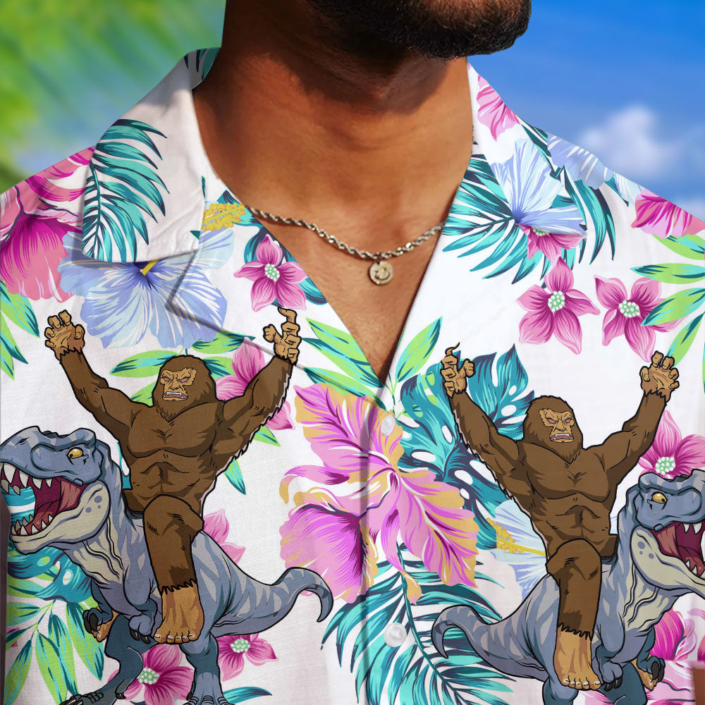 Bigfoot Rides T-Rex Party