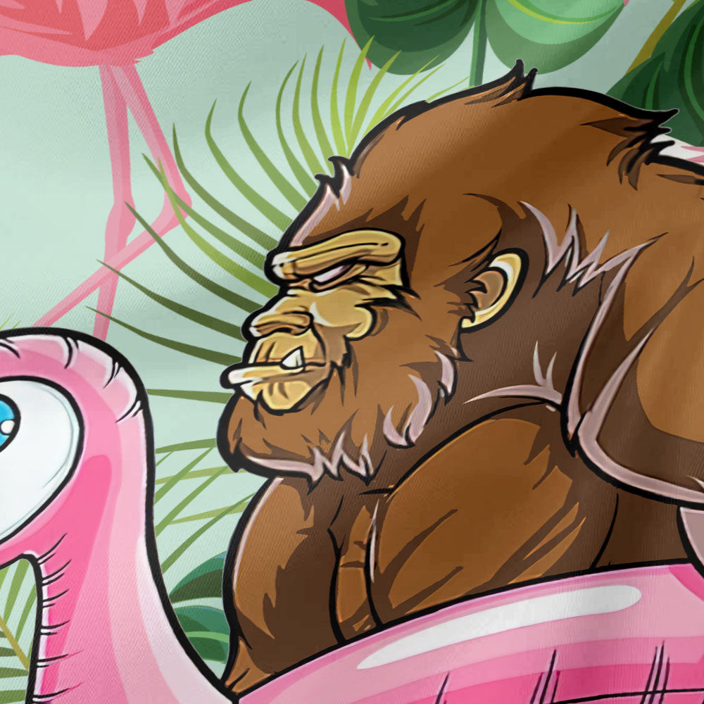 Bigfoot Flamingo Pool Party