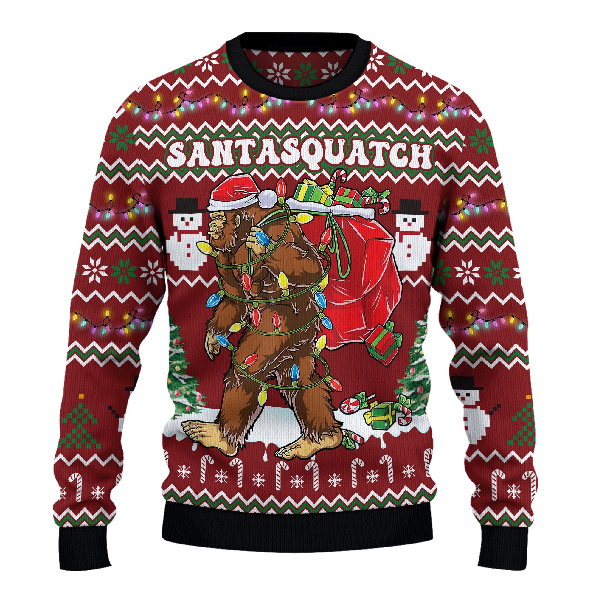 SantaSquatch Lights Out