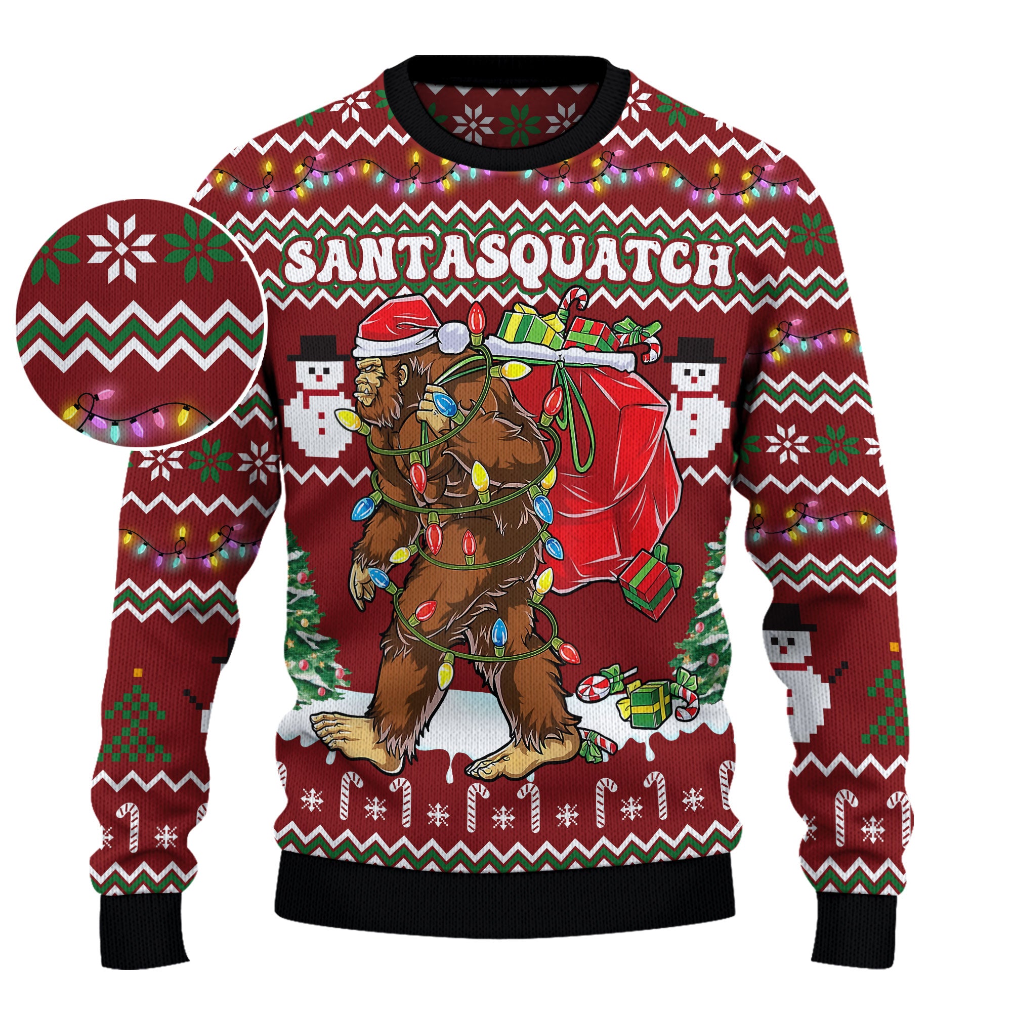SantaSquatch Lights Out