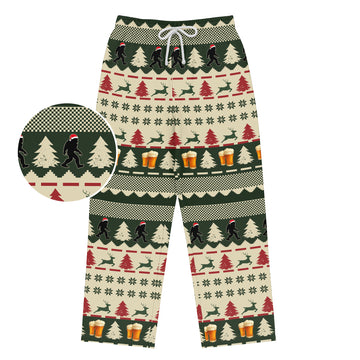 Boozy Bigfoot Christmas - Men's Pajama Pant