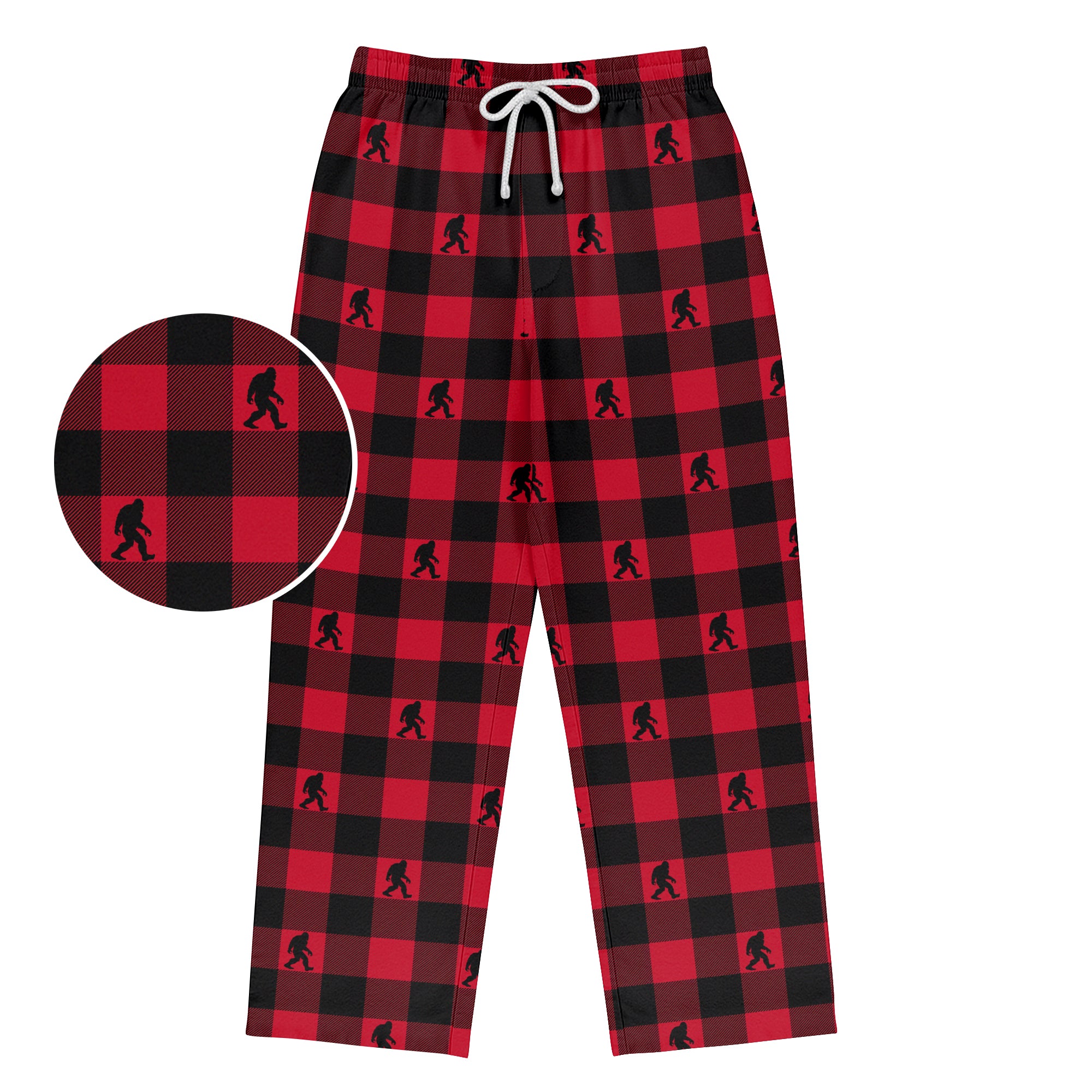 Plaid Cryptid Sasquatch - Unisex Pajama Pant