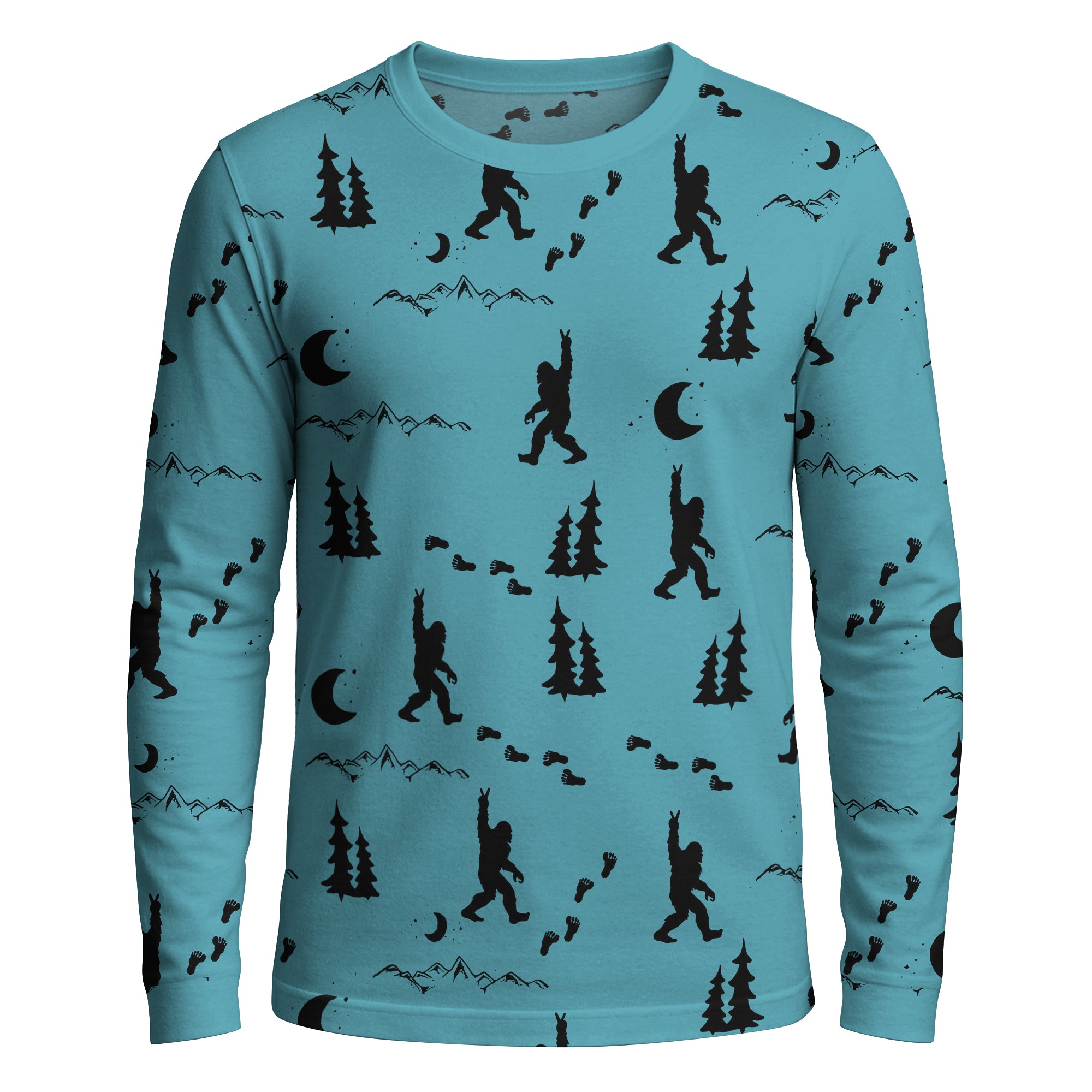 Teal Cryptid Rager - Long Sleeve T-shirt