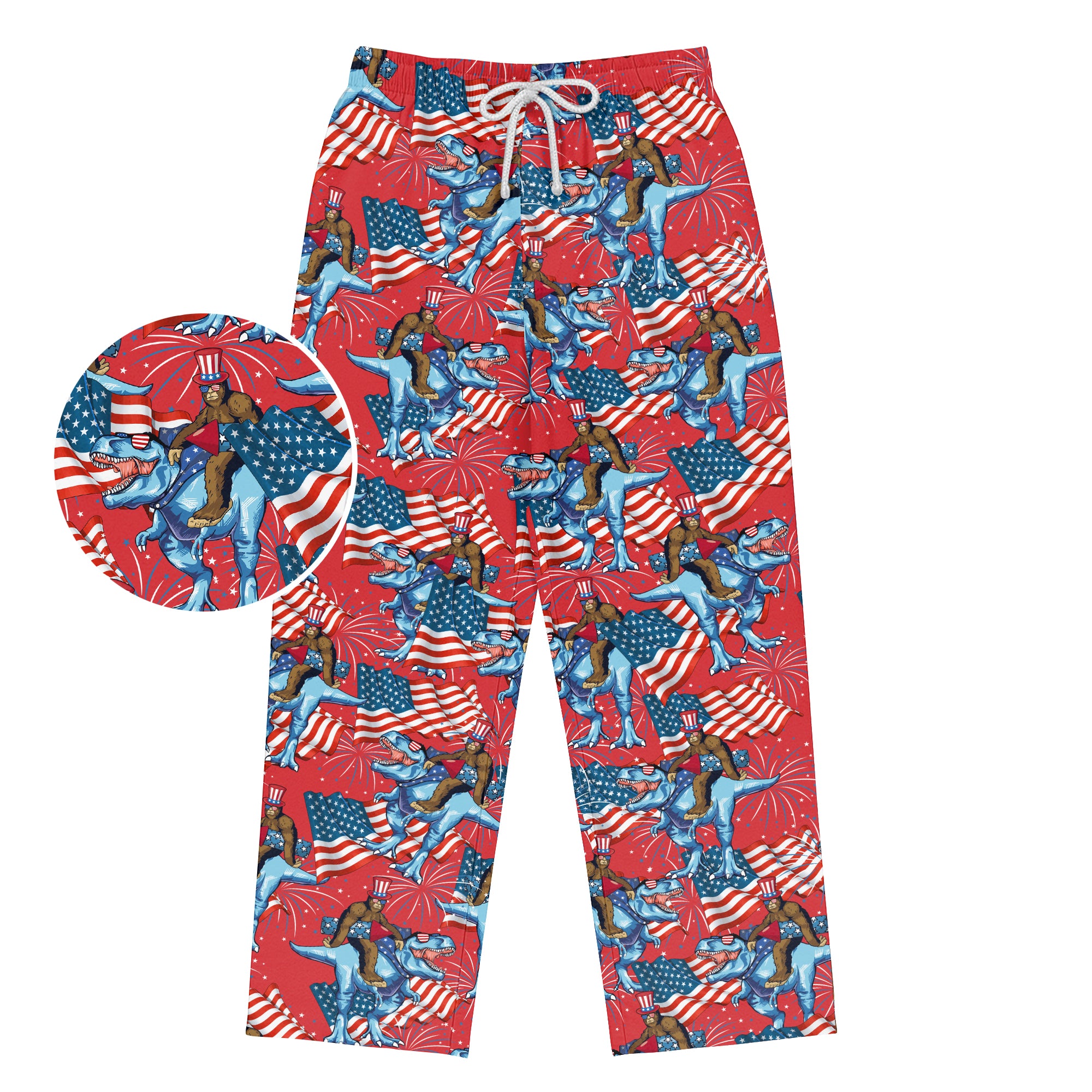 Rex's Patriotic Squatch - Unisex Pajama Pant