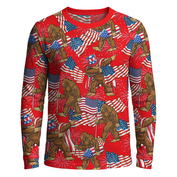Sasquatch Dabs Freedom - Long Sleeve T-shirt