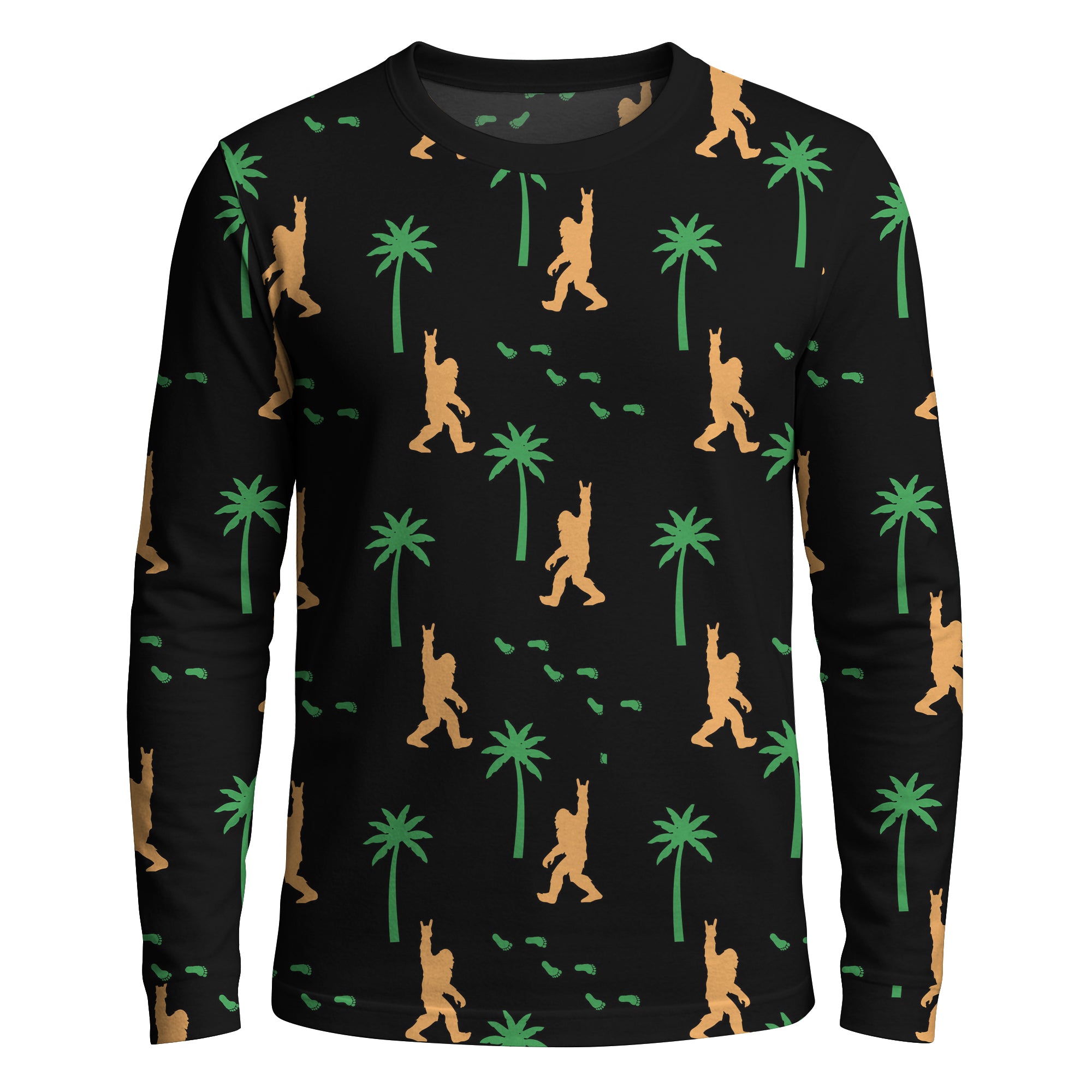 Sasquatch Rocks Out - Long Sleeve T-shirt