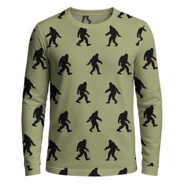 Sasquatch Footprint Trail - Long Sleeve T-shirt