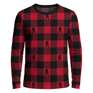 Plaid Cryptid Sasquatch - Long Sleeve T-shirt