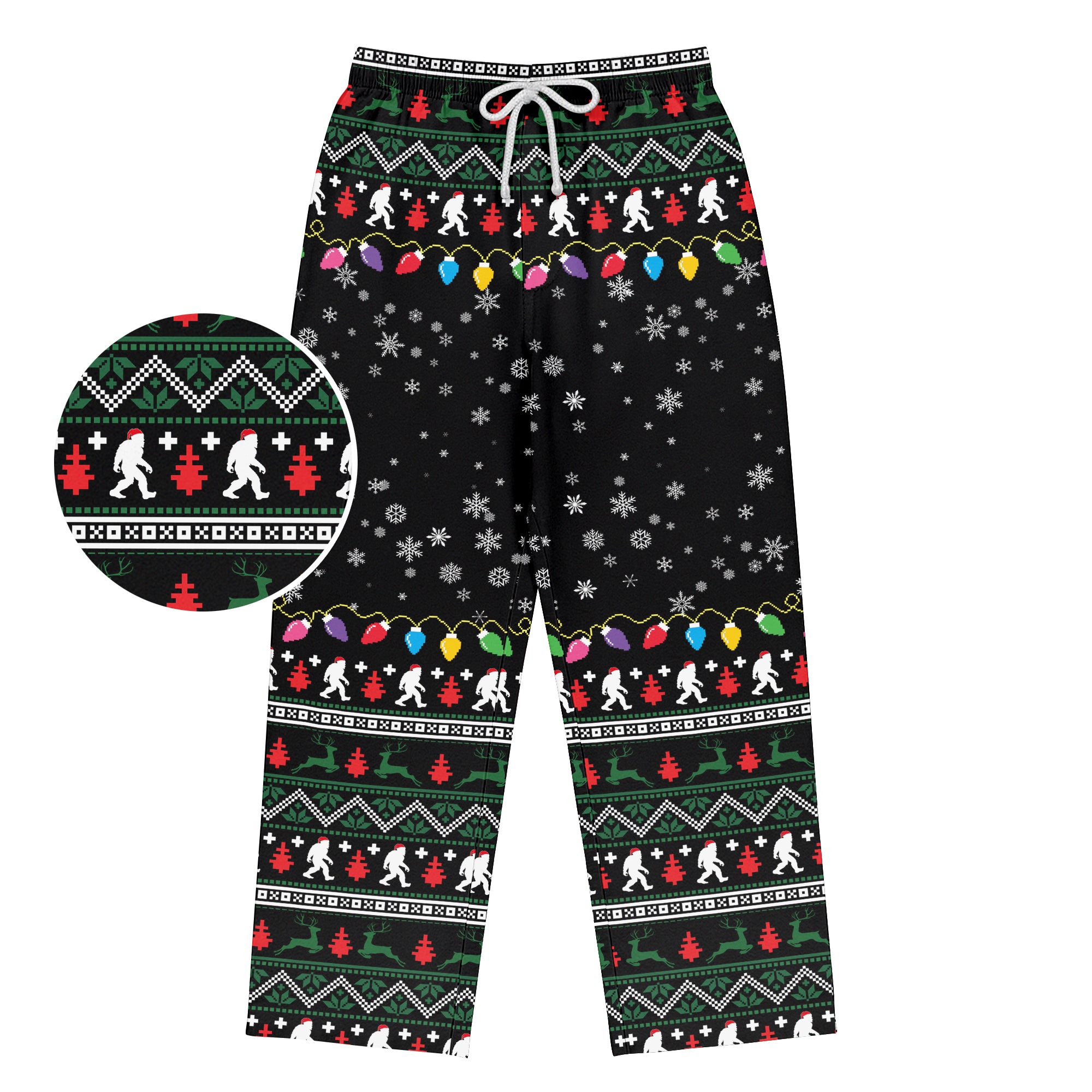 Cosmic Christmas Squatch - Men's Pajama Pant