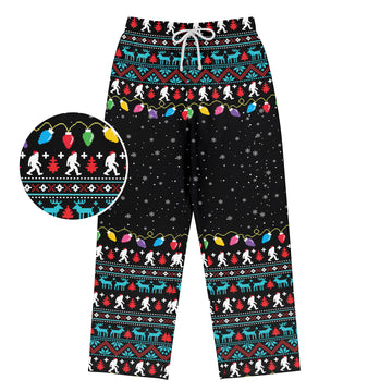 Squatch Alien Christmas - Men's Pajama Pant