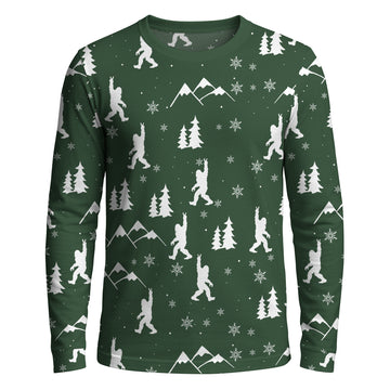 Sasquatch Snow Rock - Long Sleeve T-shirt