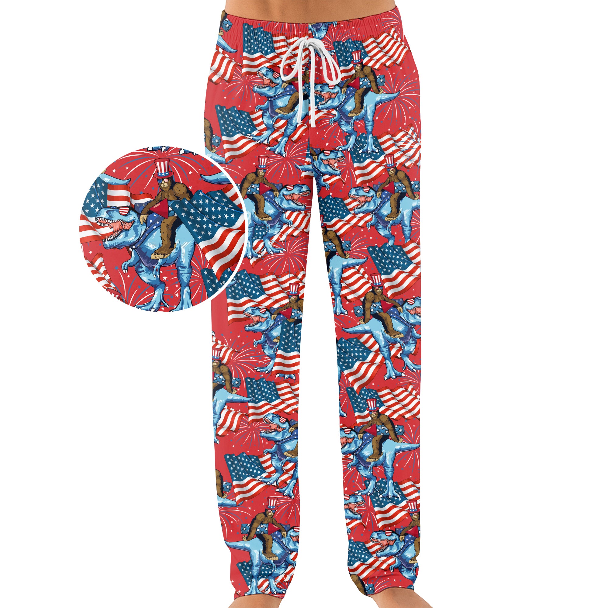 Rex's Patriotic Squatch - Unisex Pajama Pant