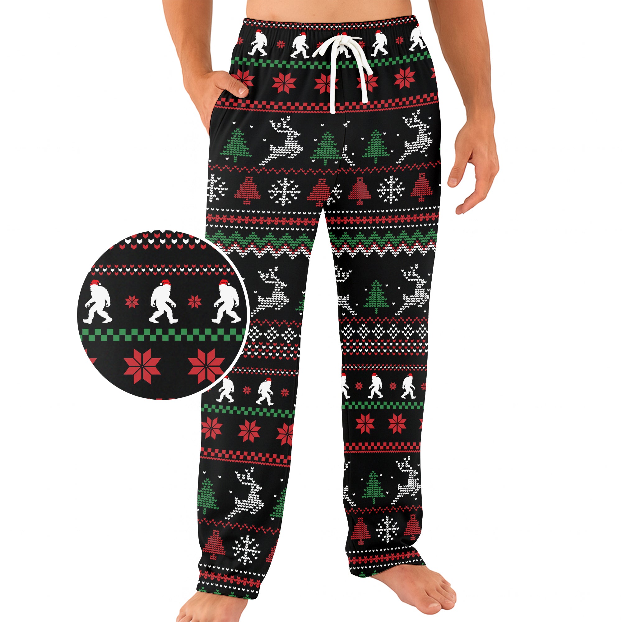 Festive Footprints - Men's Pajama Pant