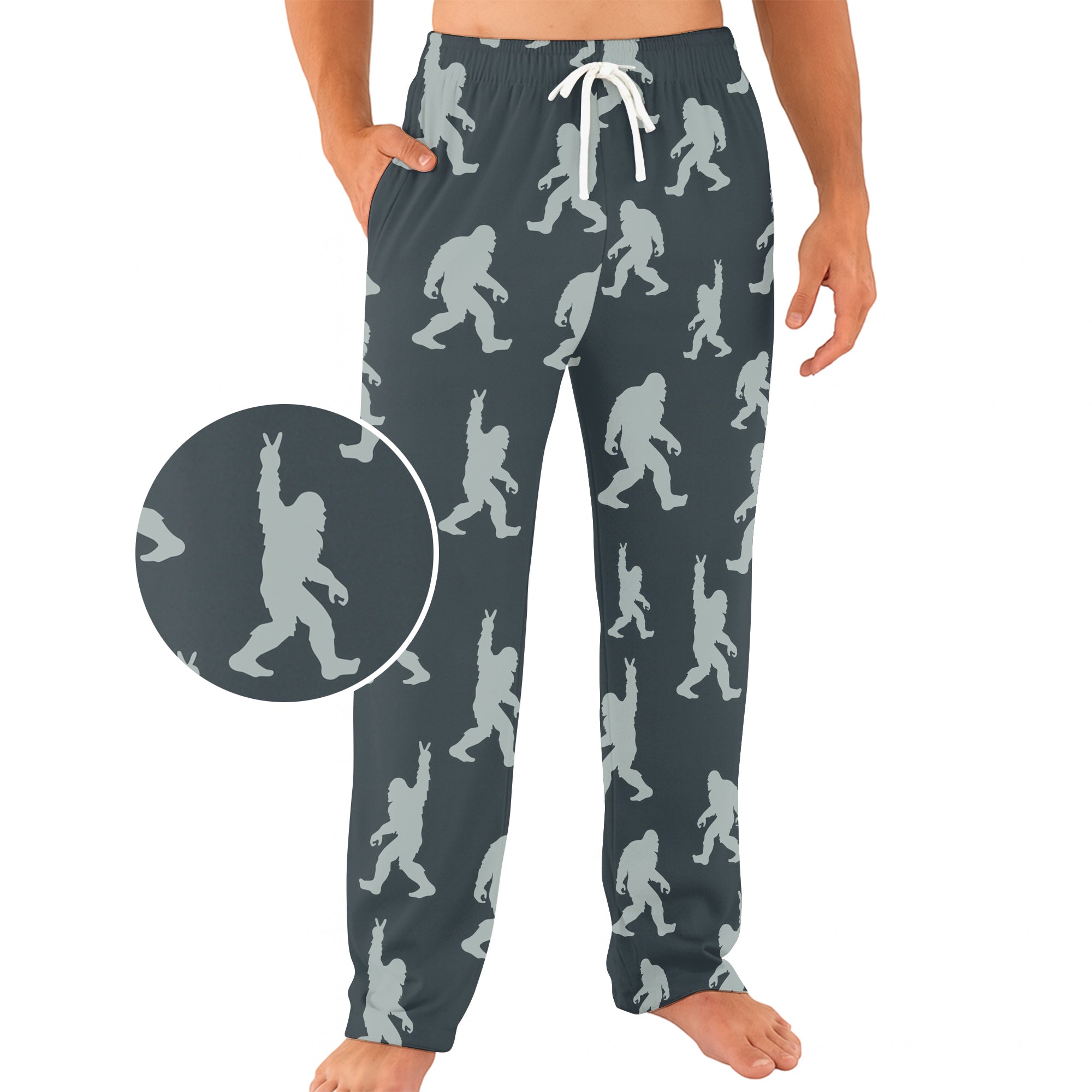 Bigfoot Peace Out - Unisex Pajama Pant