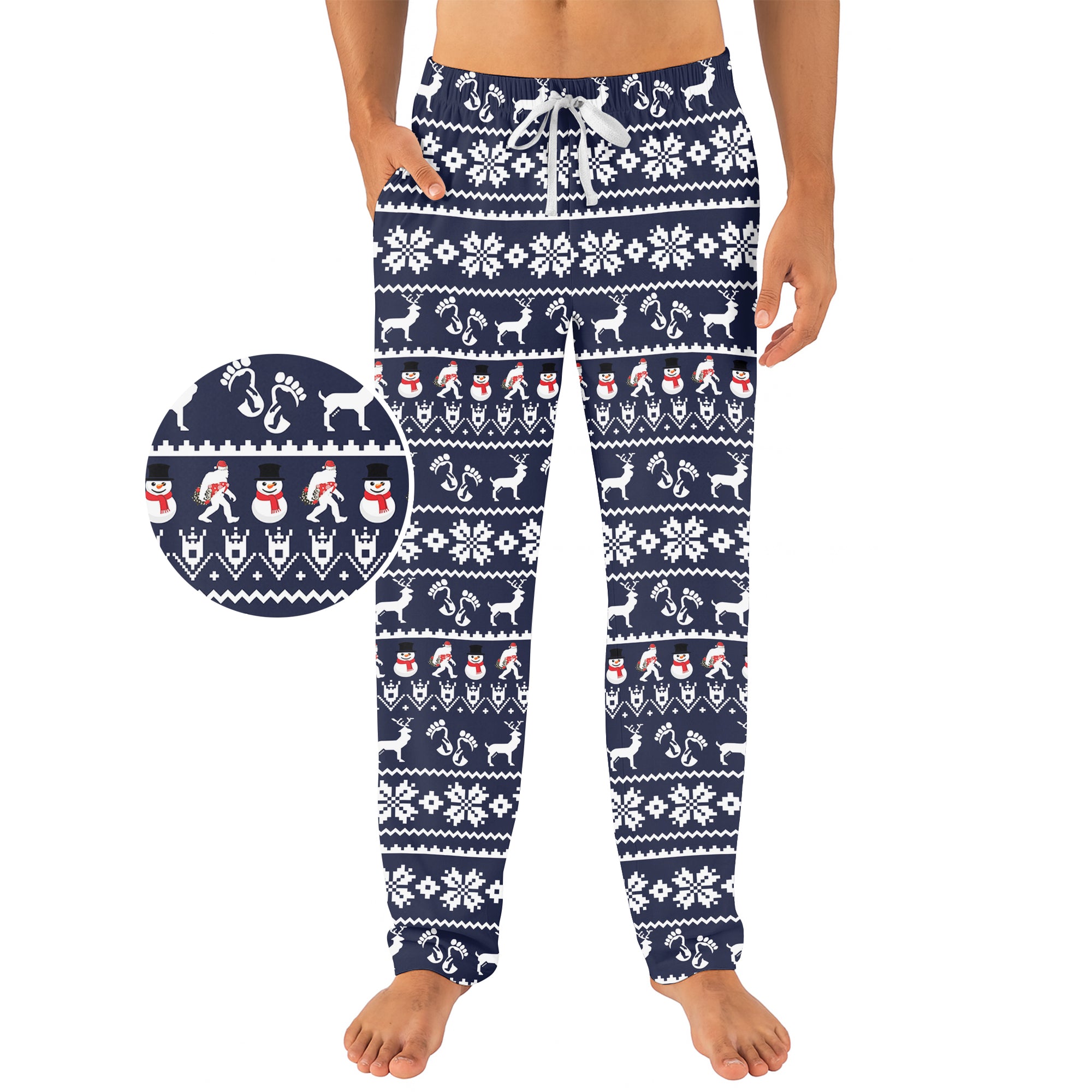 Sasquatch Xmas Party - Men's Pajama Pant