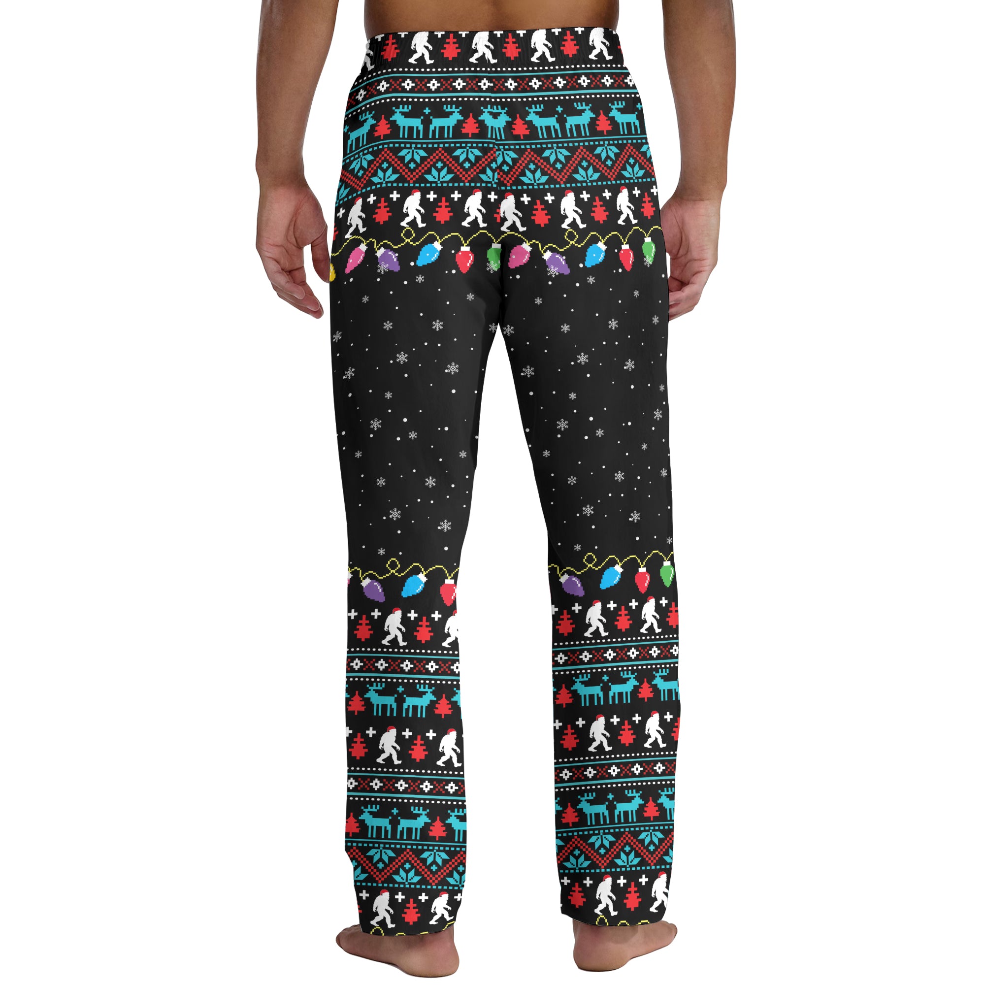 Squatch Alien Christmas - Men's Pajama Pant