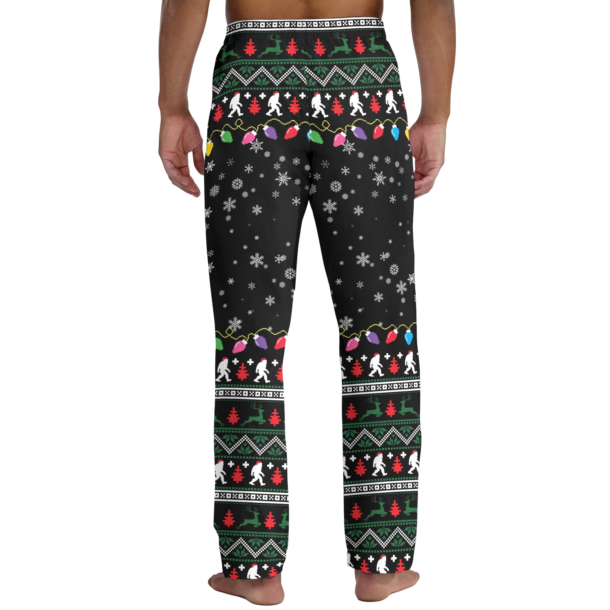 Cosmic Christmas Squatch - Men's Pajama Pant