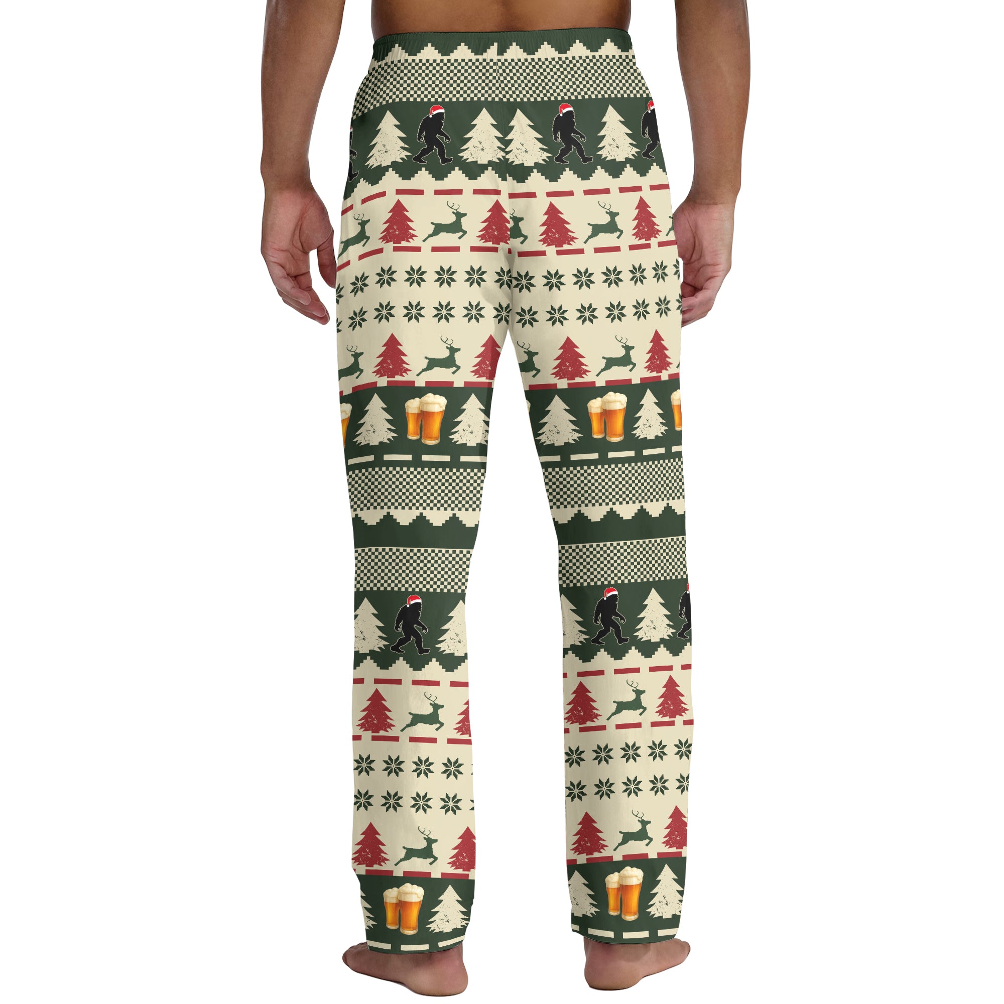 Boozy Bigfoot Christmas - Men's Pajama Pant