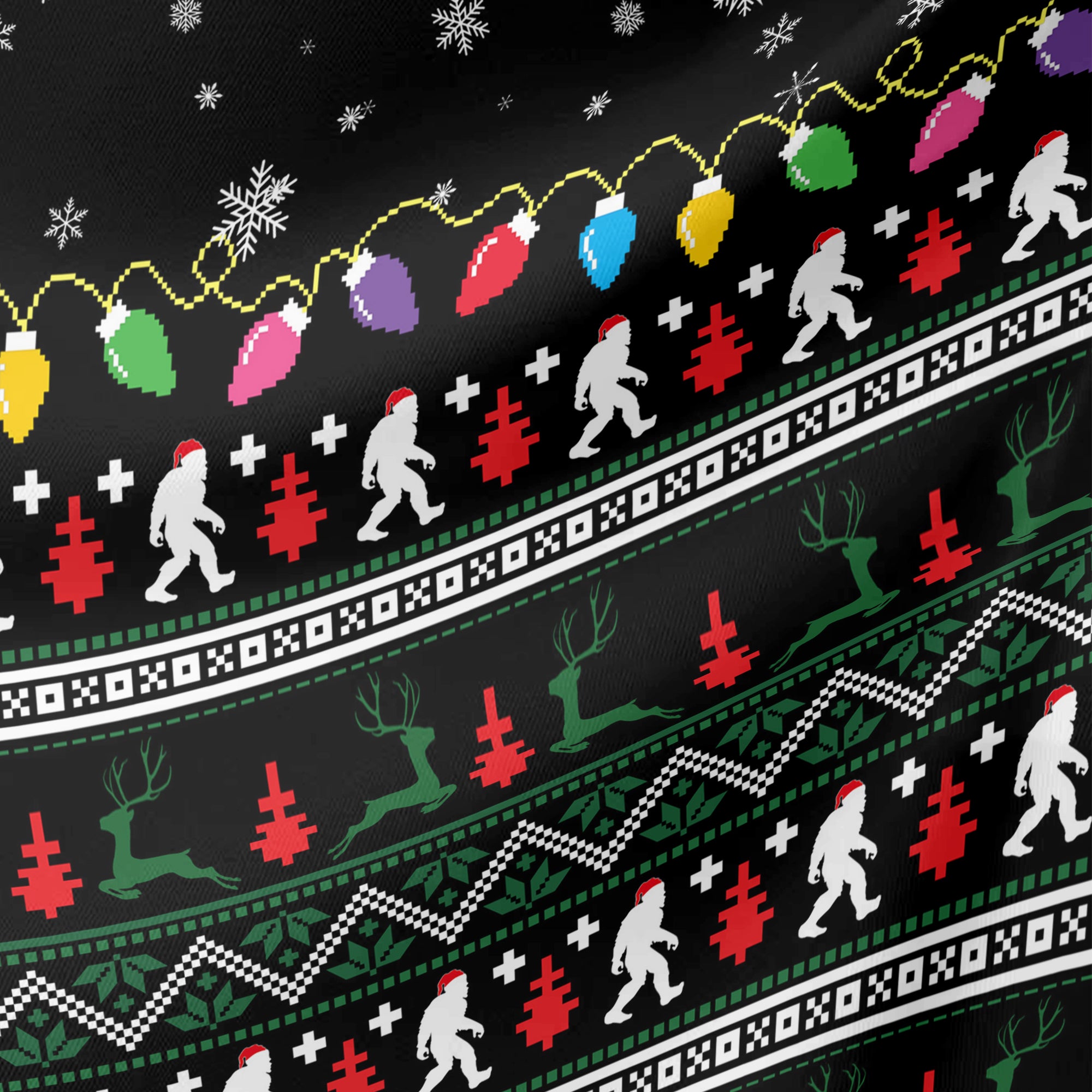 Cosmic Christmas Squatch - Men's Pajama Pant