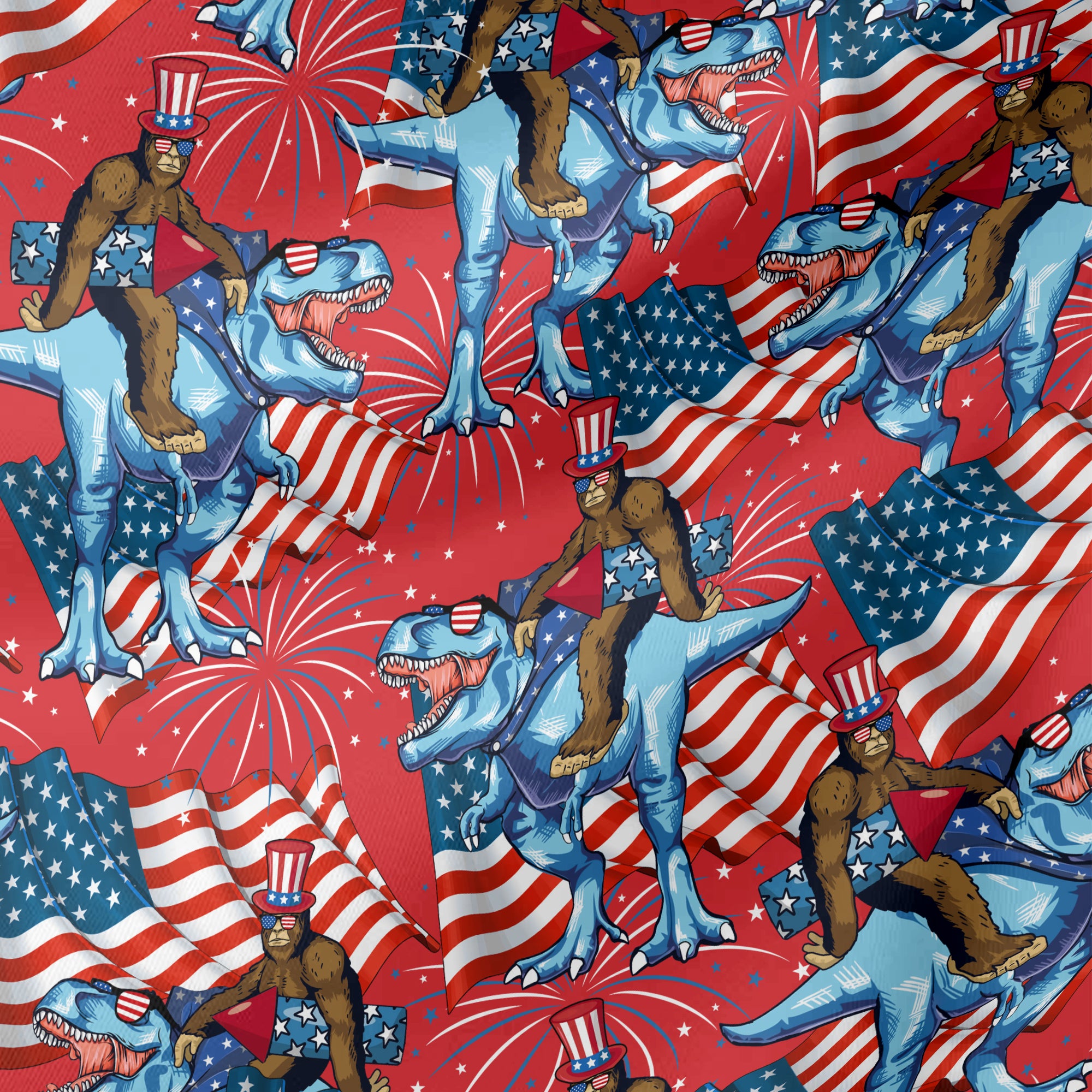 Rex's Patriotic Squatch - Unisex Pajama Pant