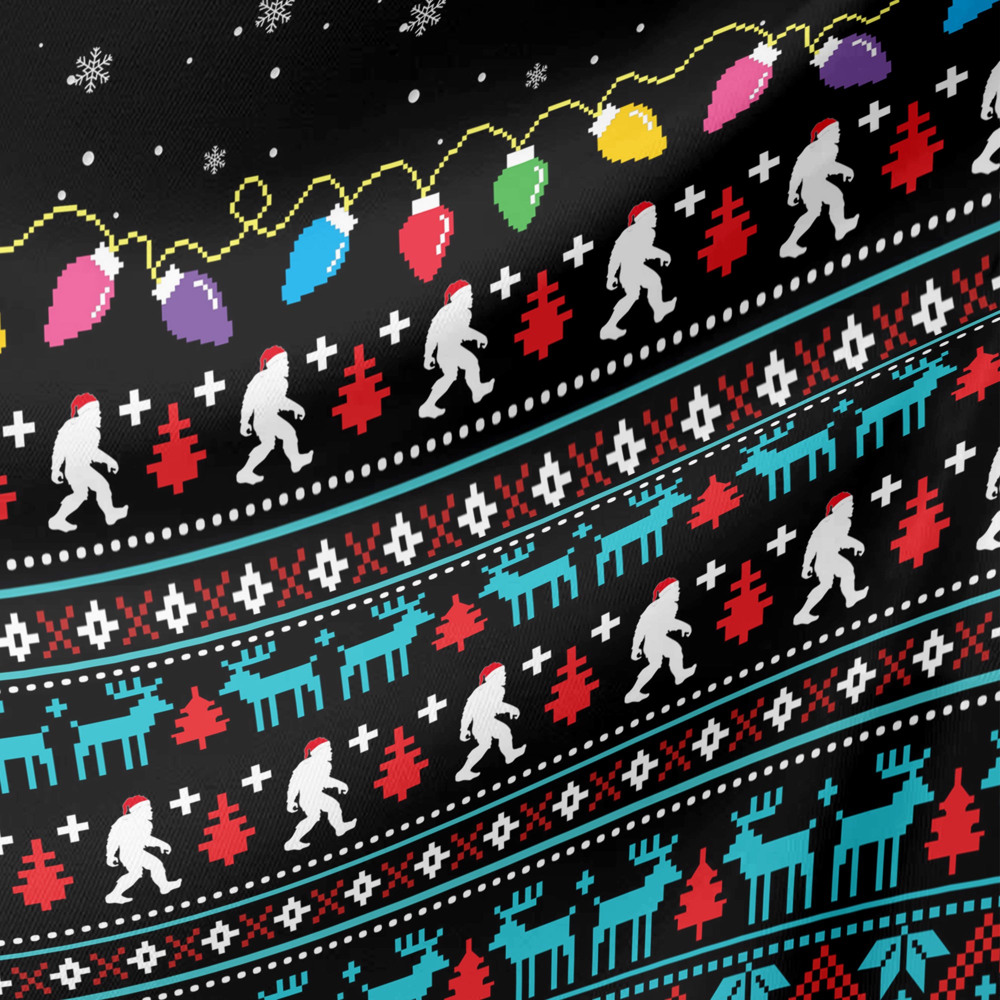 Squatch Alien Christmas - Men's Pajama Pant