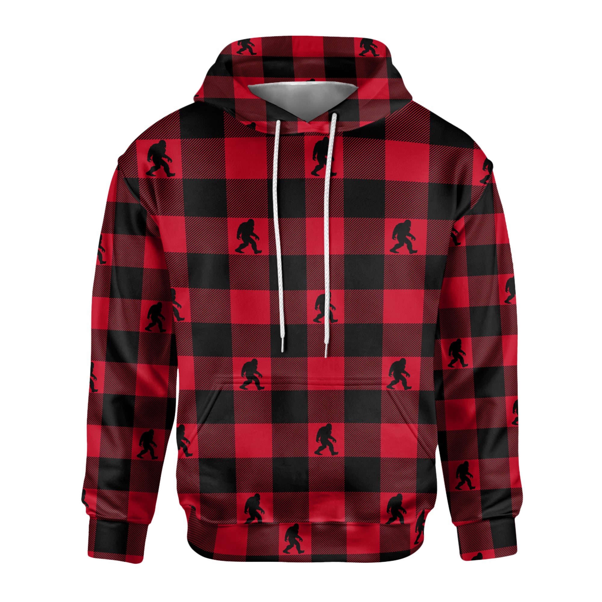 Plaid Cryptid Sasquatch - Unisex Hoodie