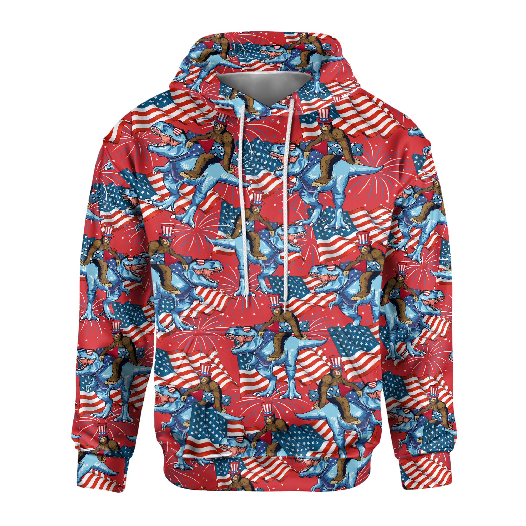 Rex's Patriotic Squatch - Unisex Hoodie