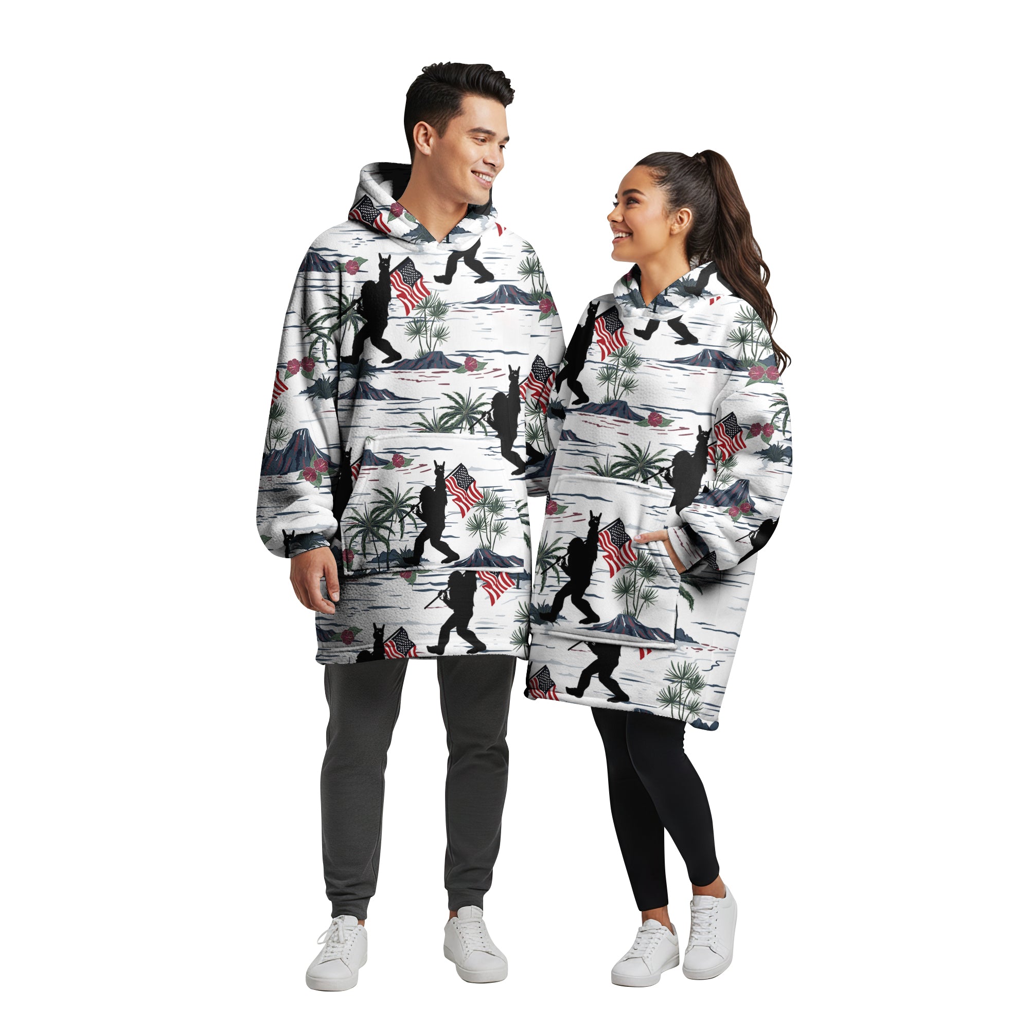 Sasquatch Freedom Parade - Blanket Hoodie