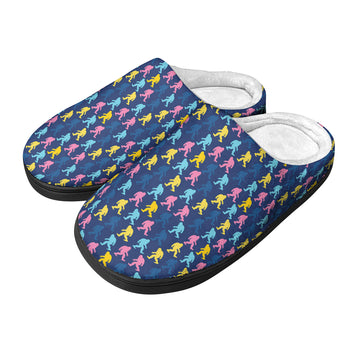 Neon Sasquatch Parade - Cozy Slippers