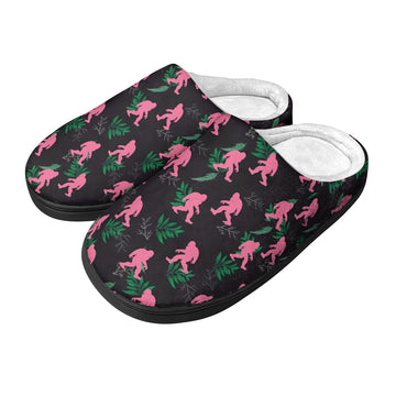 Pink Jungle Stroll - Cozy Slippers