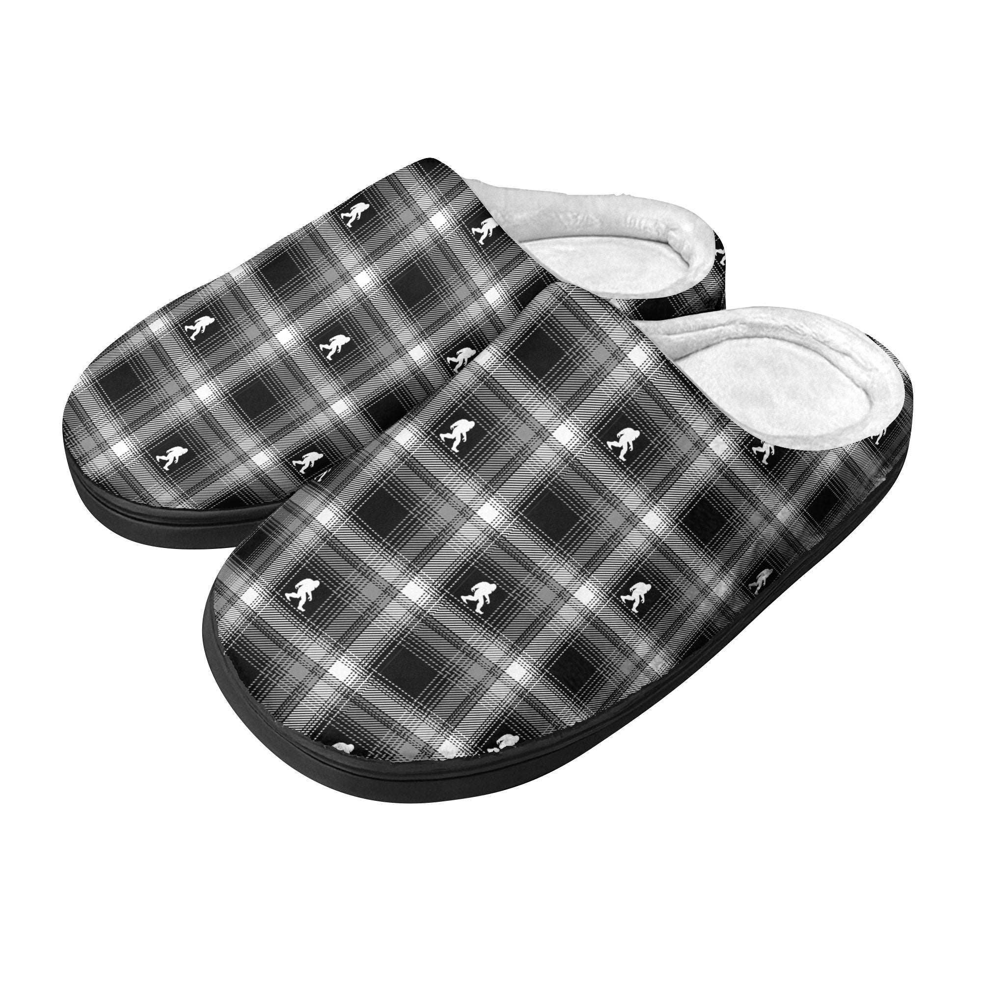 Blackout Bigfoot Plaid - Cozy Slippers