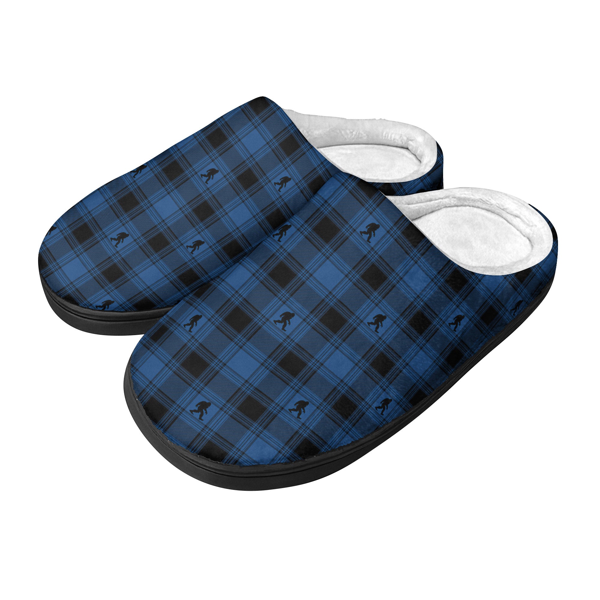 Midnight Plaid Stalker - Cozy Slippers