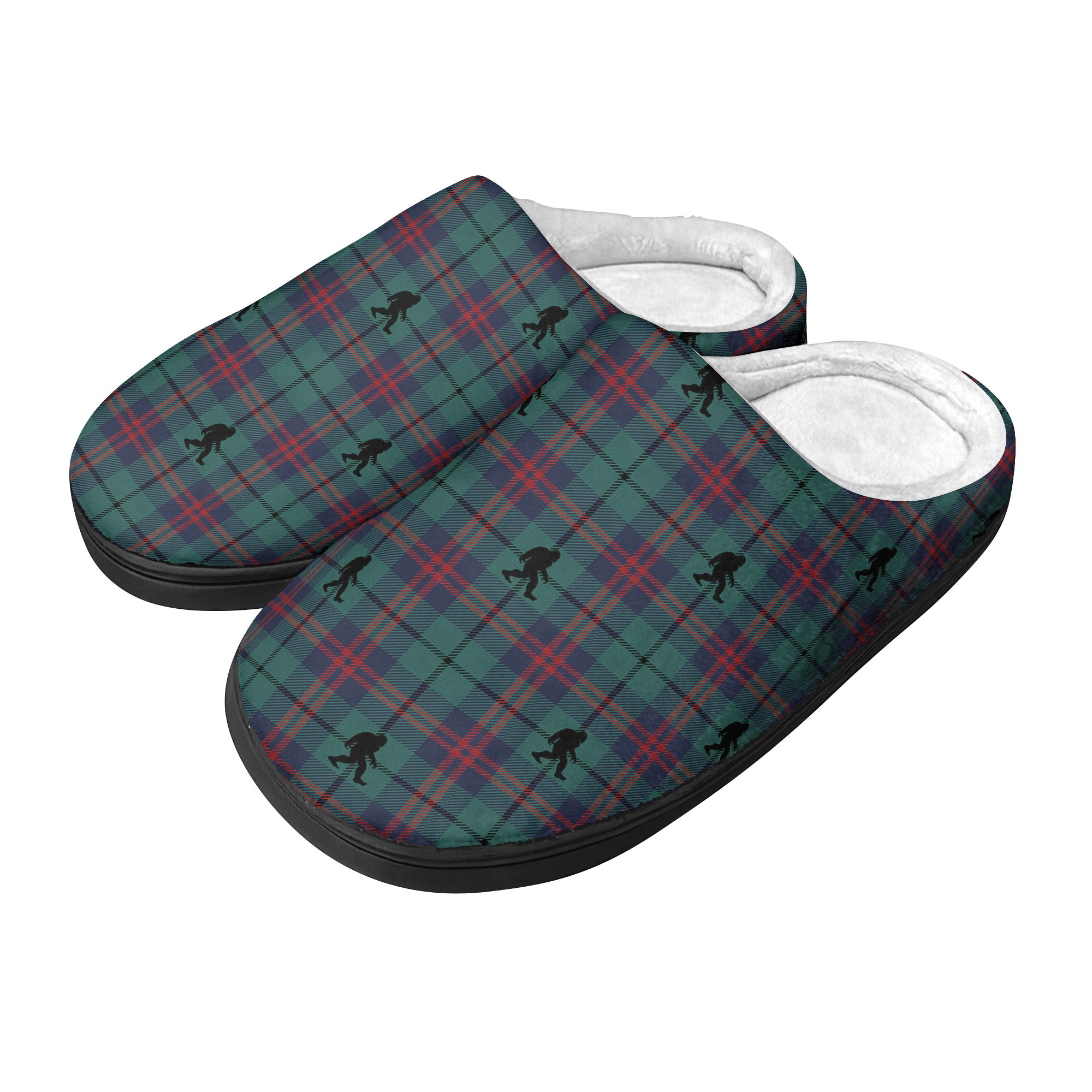 Emerald Sasquatch Stroll - Cozy Slippers