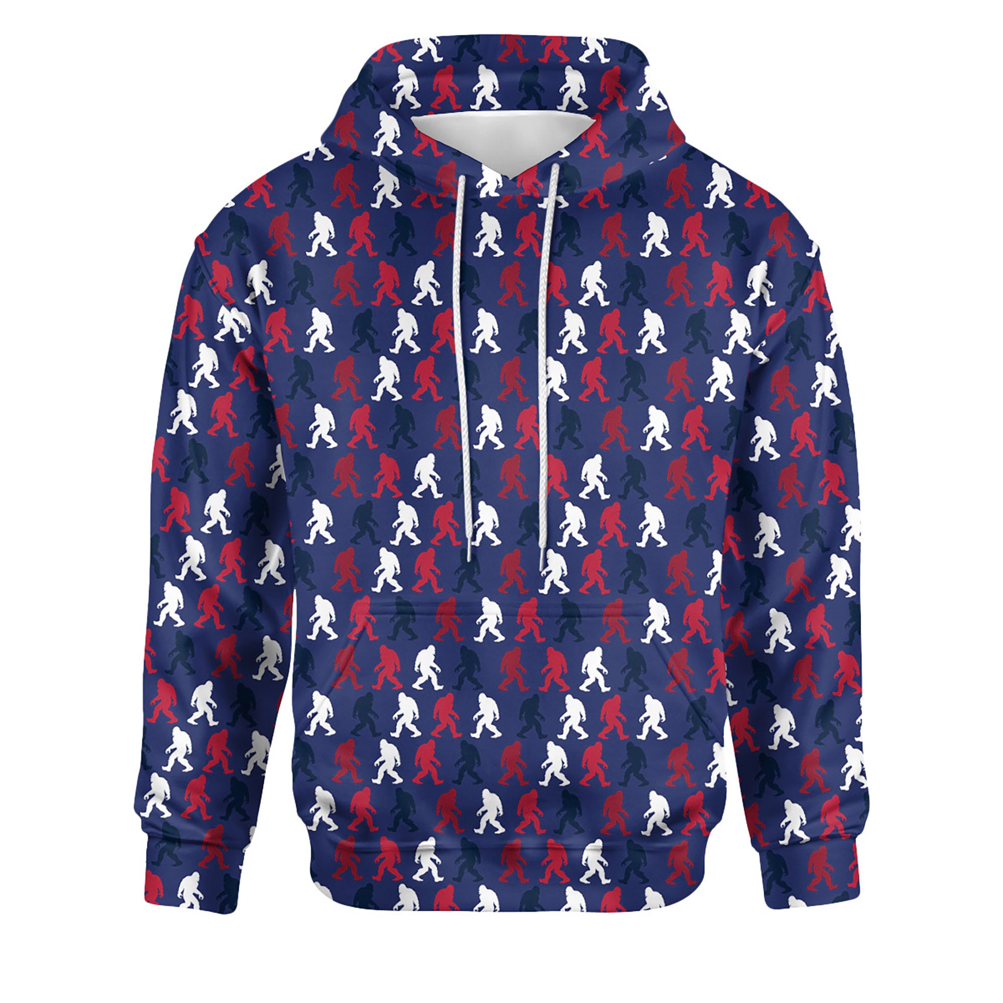 Patriotic Sasquatch Stroll - Unisex Hoodie