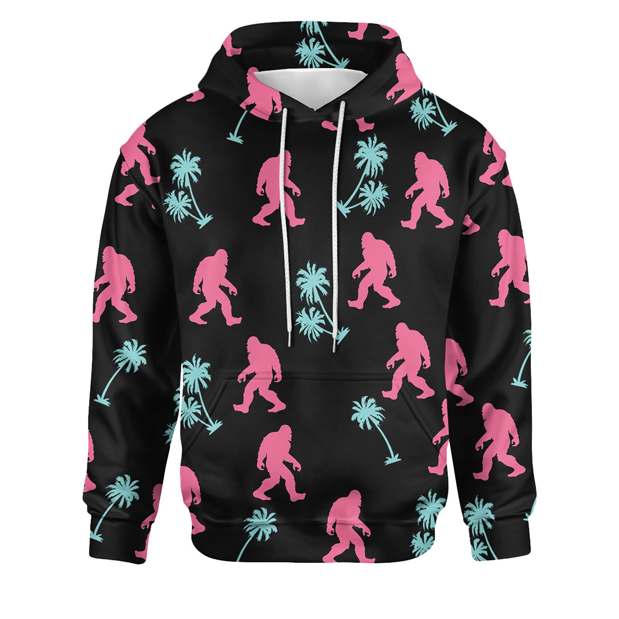 Neon Sasquatch Paradise - Unisex Hoodie