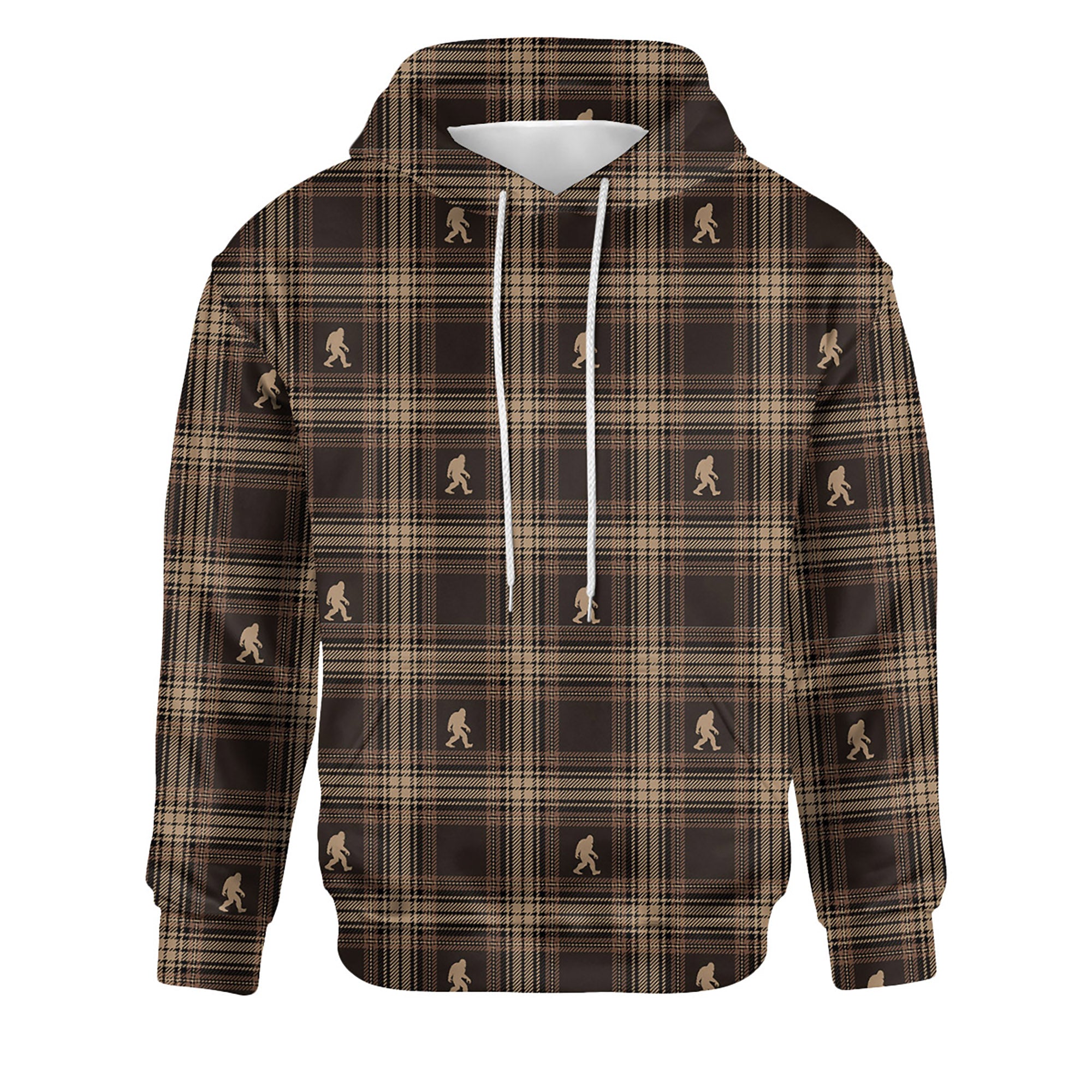 Rustic Sasquatch Plaid - Unisex Hoodie