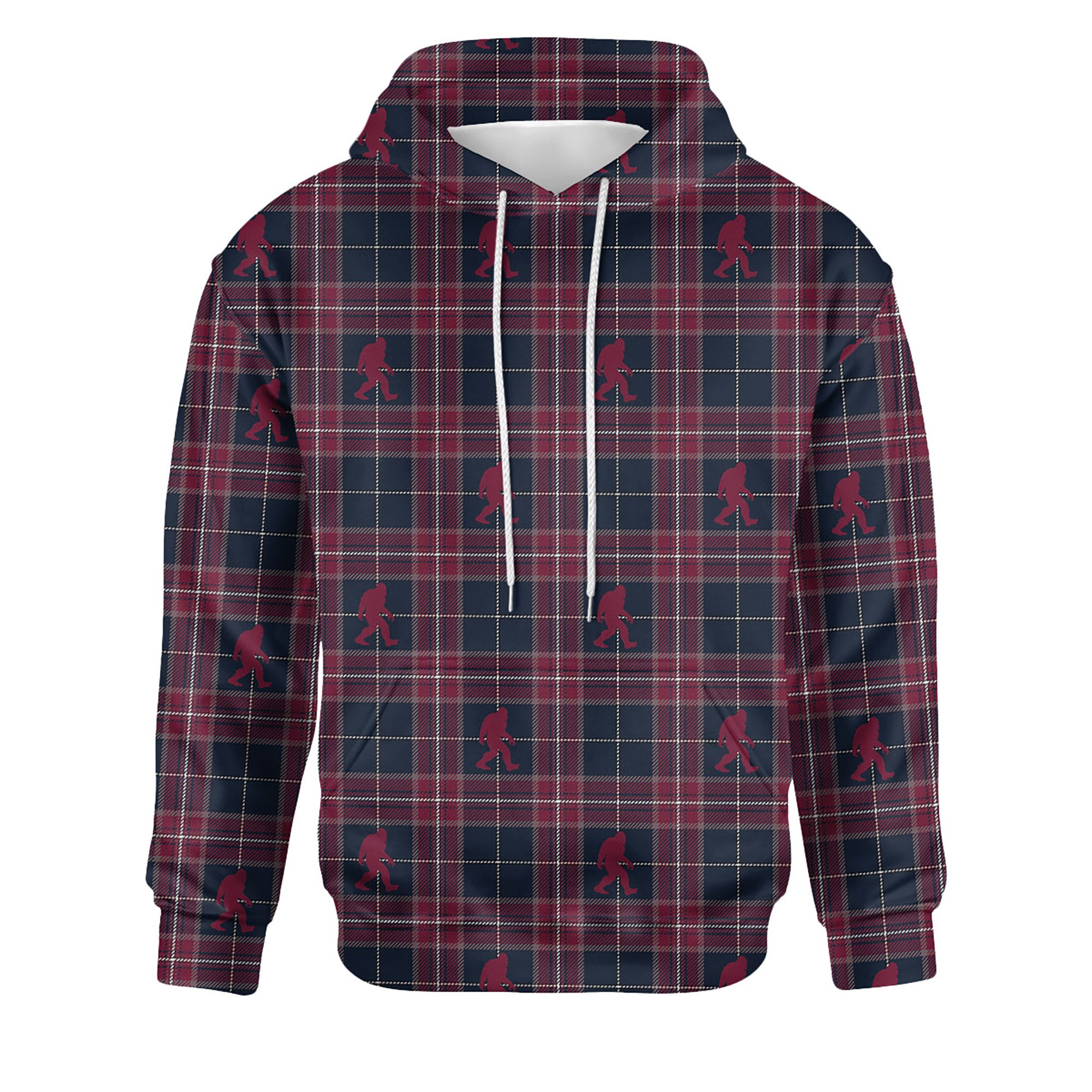Crimson Cryptid Plaid - Unisex Hoodie