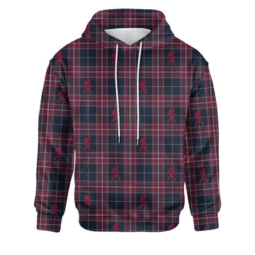 Crimson Cryptid Plaid - Unisex Hoodie