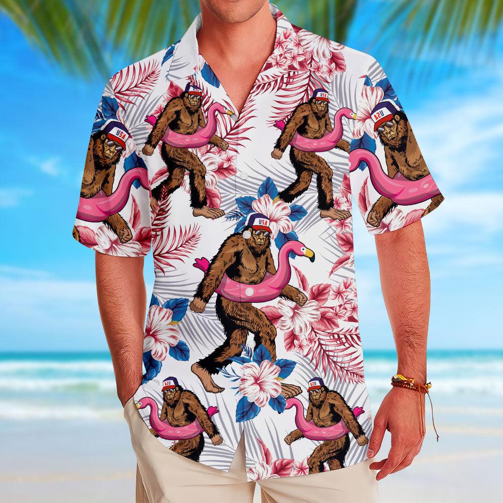 Patriotic Pool Sasquatch