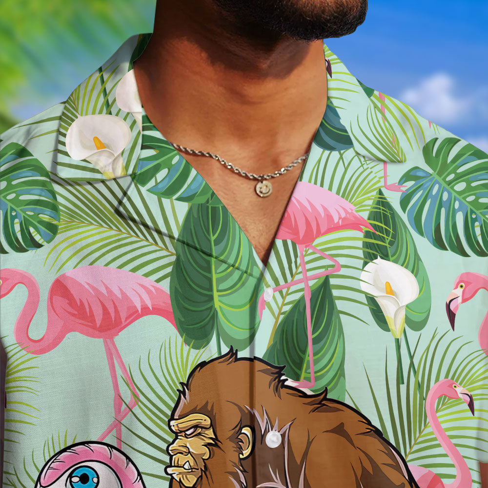 Bigfoot Flamingo Pool Party