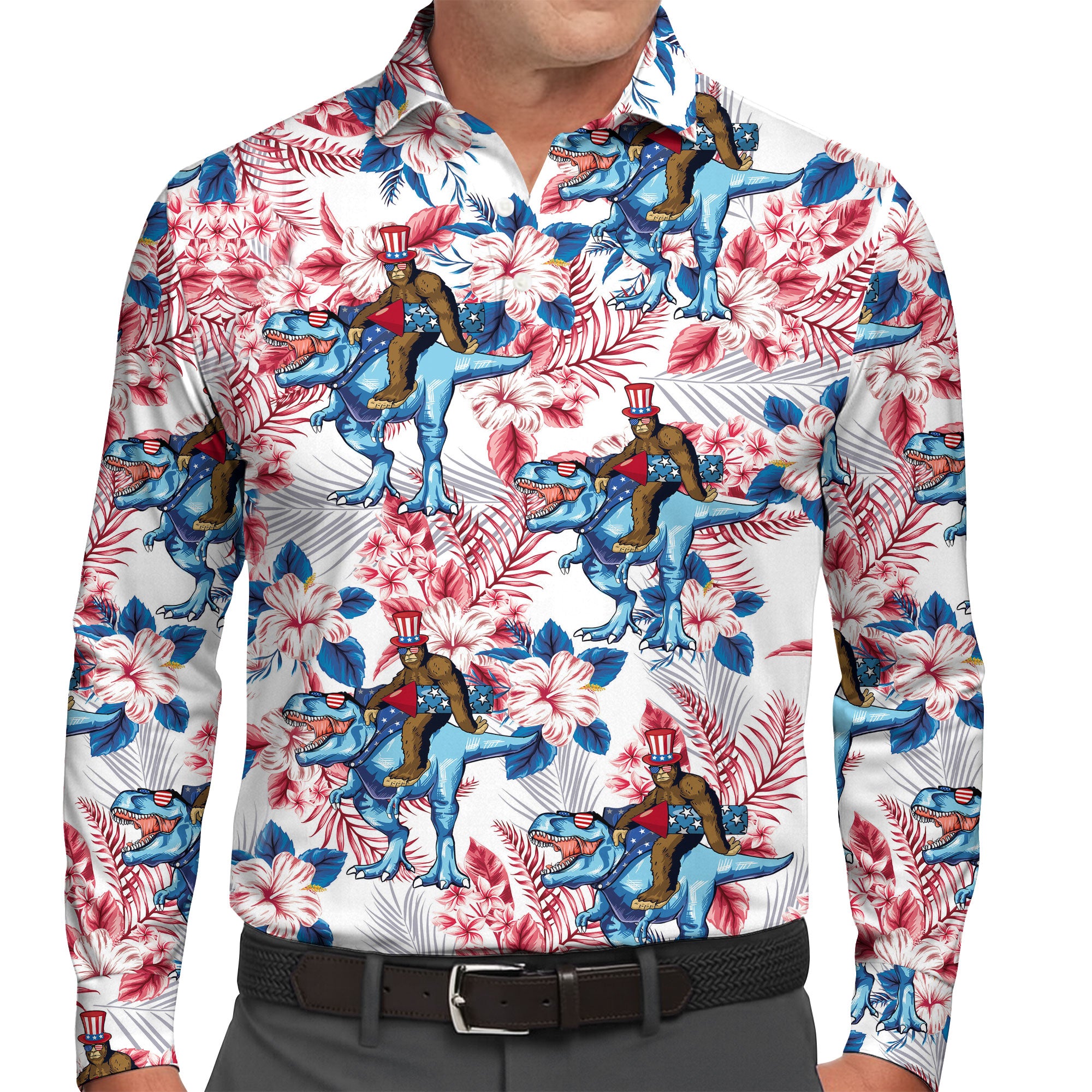 Bigfoot Patriotic Dinosaur