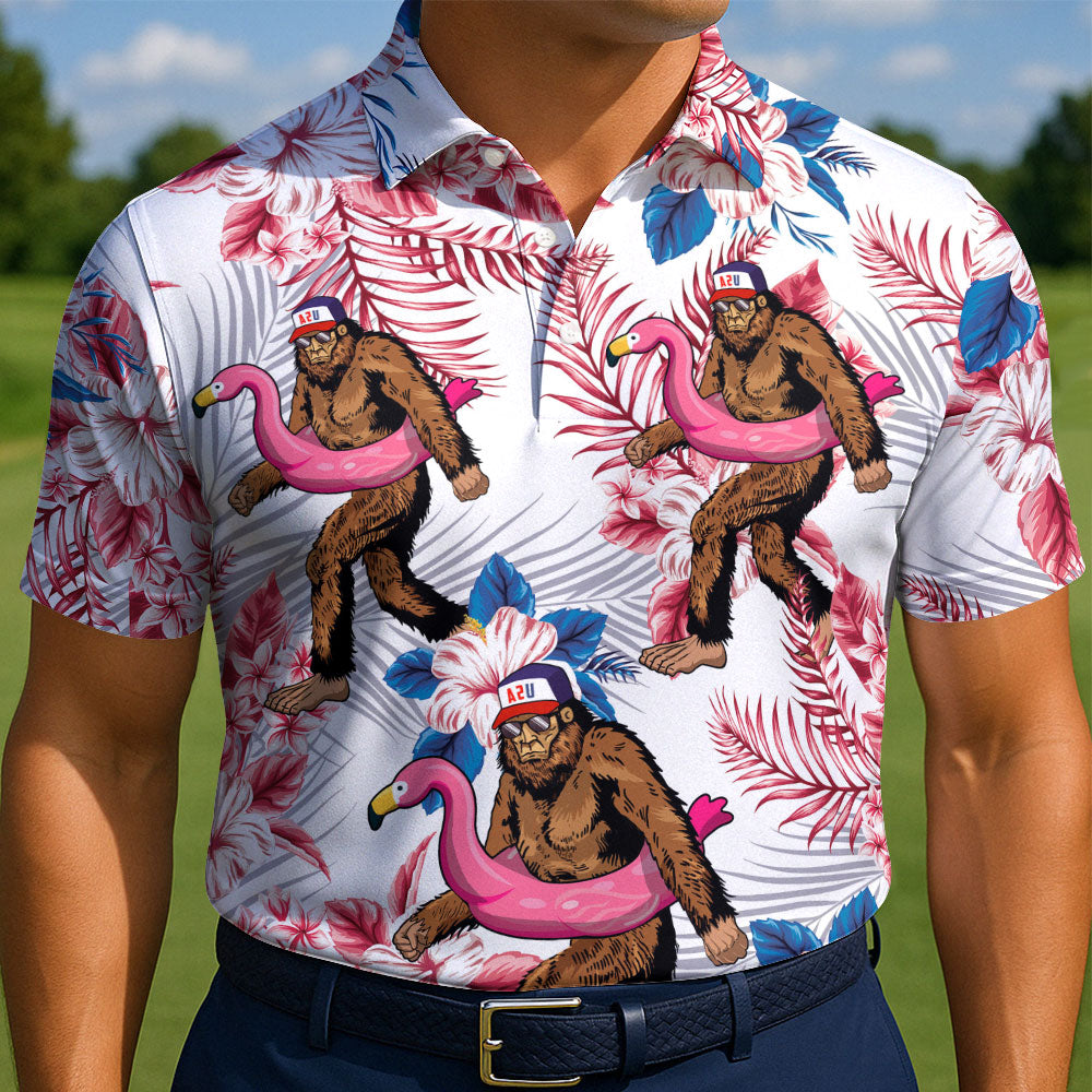 Patriotic Pool Sasquatch