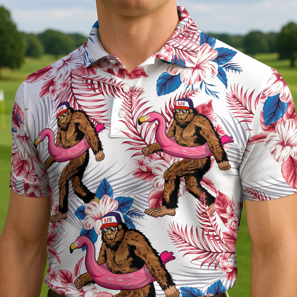 Patriotic Pool Sasquatch