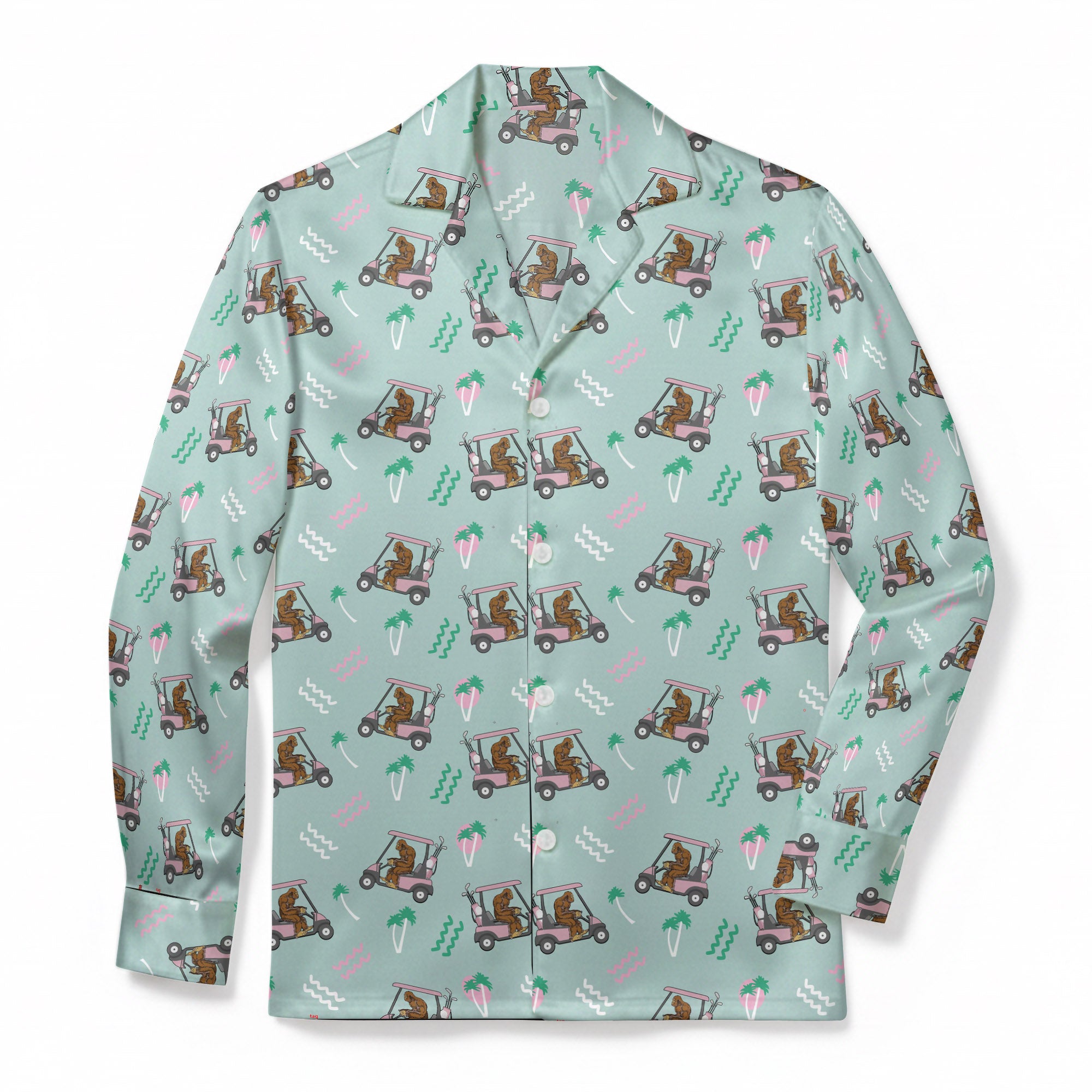 Cart Before Sasquatch - Premium Flannel Pajama Top