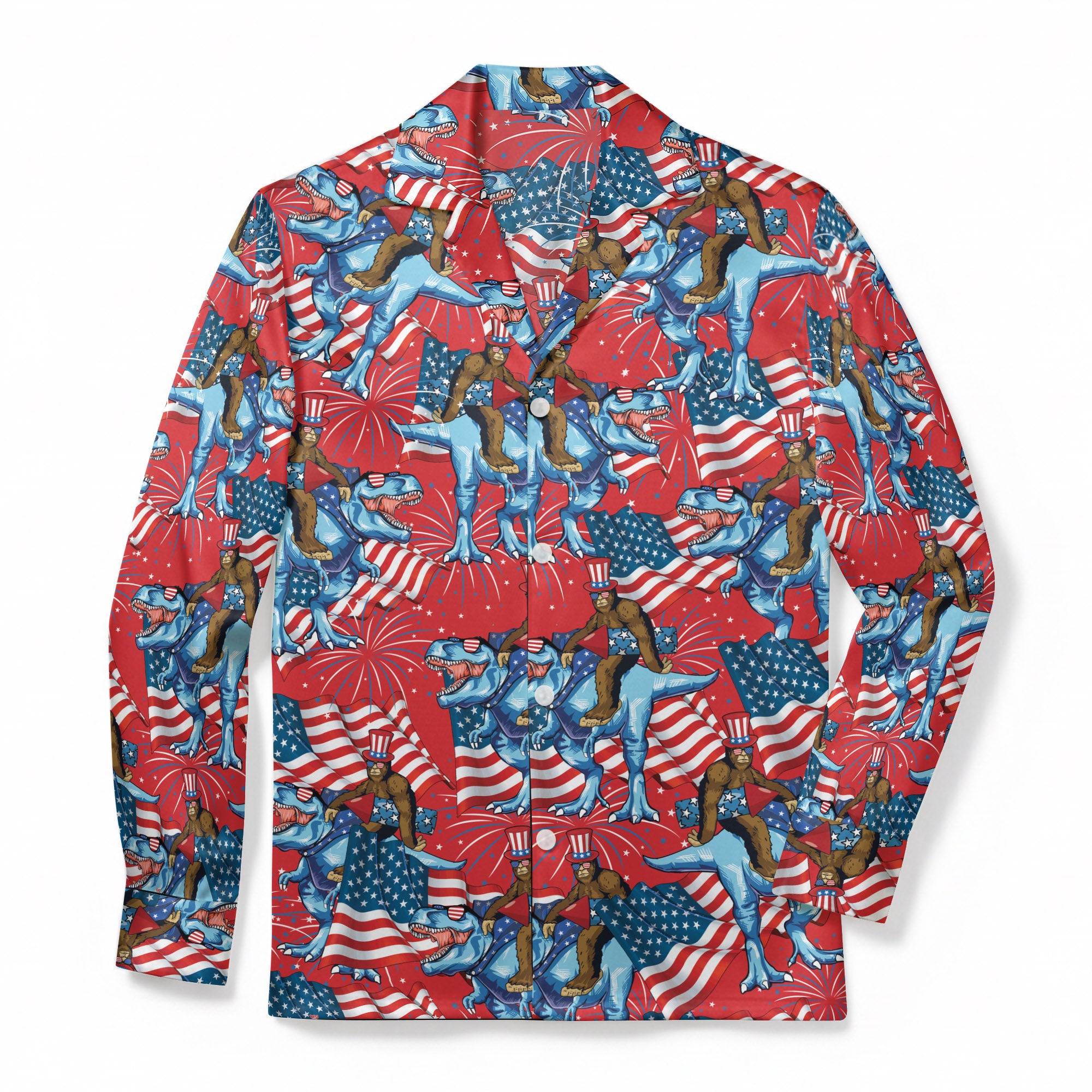 Rex's Patriotic Squatch - Classic Fabric Pajama Top