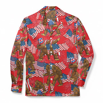 Sasquatch Dabs Freedom - Classic Fabric Pajama Top